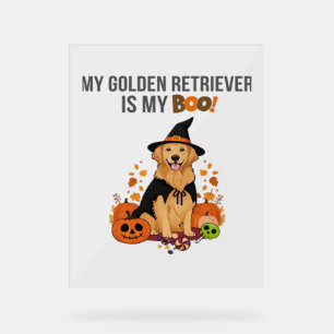 Golden Retriever Halloween Hund Mein Golden Retrie Acrylschild