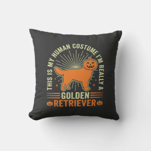 Golden Retriever Halloween Kostüm für Menschen im Kissen