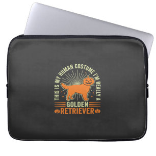 Golden Retriever Halloween Kostüm für Menschen Vin Laptopschutzhülle