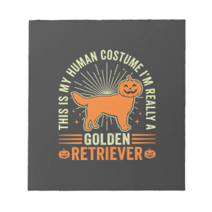 Golden Retriever Halloween Kostüm für Menschen Vin Notizblock