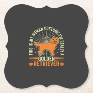 Golden Retriever Halloween Kostüm für Menschen Vin Untersetzer