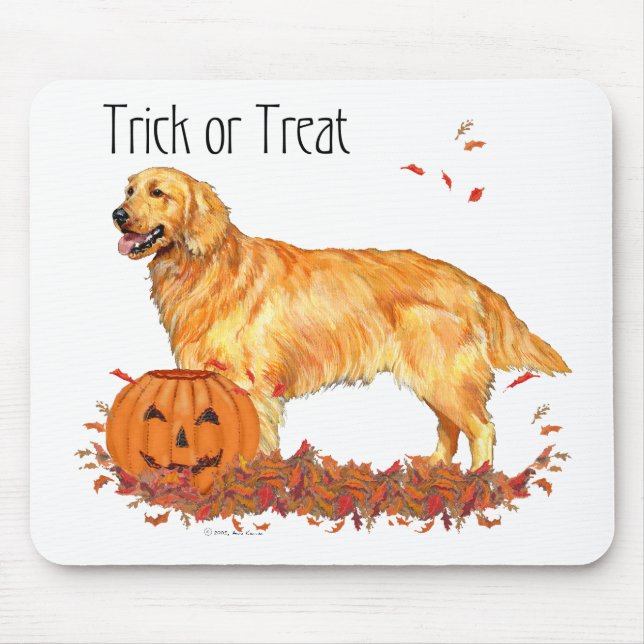 Golden Retriever Halloween Mousepad (Vorne)