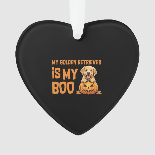 Golden Retriever Halloween Ornament (Vorderseite)