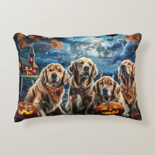 Golden Retriever Halloween Spooky Dekokissen