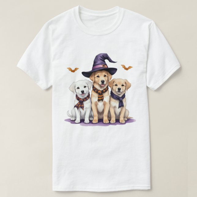 Golden Retriever Halloween Spooky Hund Halloween T-Shirt (Design vorne)