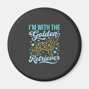 Golden Retriever Halloween-Totenkopf-Muster Hunde Magnet