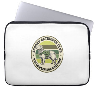 Golden Retriever Halloween Vintage Kostüm Abzeiche Laptopschutzhülle