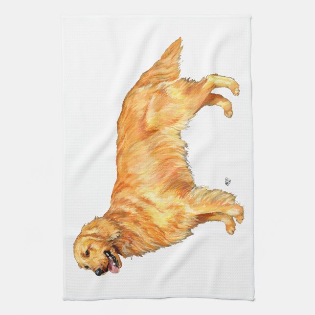 Golden Retriever Handtuch (Vertikal)
