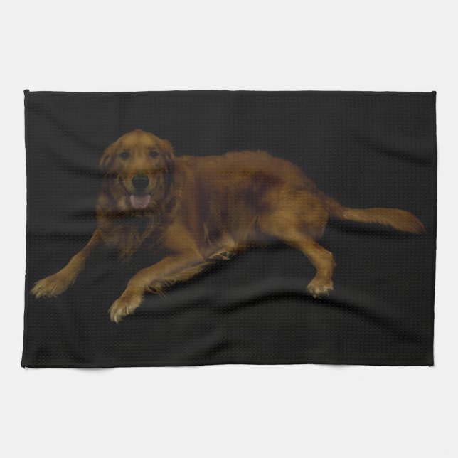 Golden Retriever Handtuch (Horizontal)