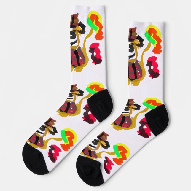 Golden Retriever Herbst  Socken (Linkes Detail)