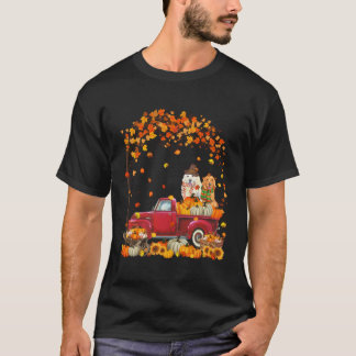 Golden Retriever Herbstfall Pumpkin Truck Mappeth T-Shirt