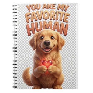 Golden Retriever Herz Notizbuch Notizblock