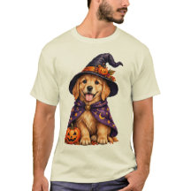 Golden Retriever Hexenhut Halloween