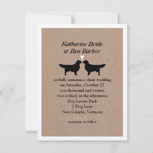 Golden Retriever Hochzeitseinladung Einladung