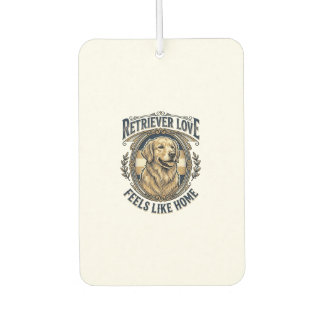 Golden Retriever Home Comfort Vintage Gravur Do Autolufterfrischer