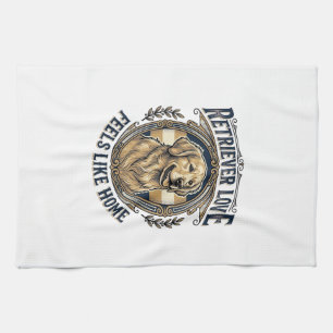 Golden Retriever Home Comfort Vintage Gravur Do Geschirrtuch