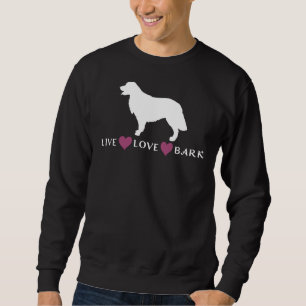 Golden Retriever Hört Live Liebe Bark Sweatshirt
