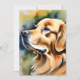 Golden Retriever Hund A Feiertagskarte