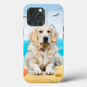 Golden Retriever Hund am Strand Case-Mate iPhone Hülle