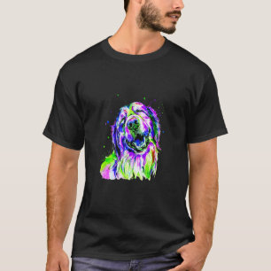 Golden Retriever Hund Aquarell Hundegesicht T-Shirt