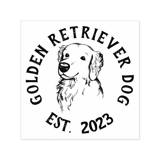 Golden Retriever Hund Branding Permastempel (Design)