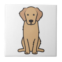 Golden Retriever Hund Cartoon