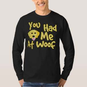Golden Retriever Hund, den du hattest, war ich in T-Shirt