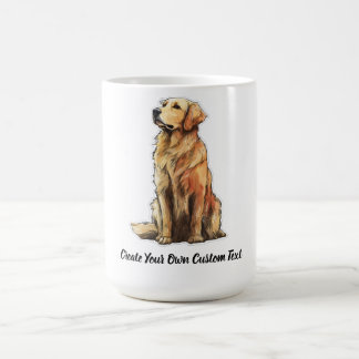 Golden Retriever Hund Erstellen Sie Ihren Eigener  Kaffeetasse
