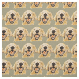 Golden Retriever Hund Haustier Tier Aquarell Stoff