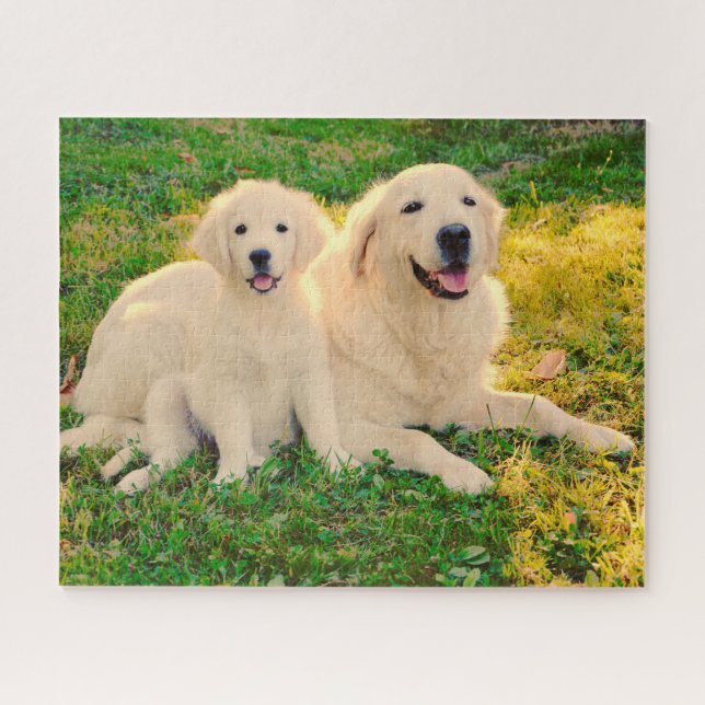 Golden Retriever Hund Haustiere Tierische Mama ode Puzzle (Horizontal)