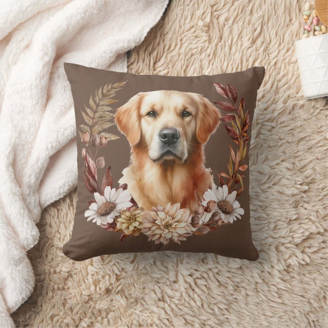 Golden Retriever Hund Herbstkrautkeule Keuchkissen Kissen (Decke)