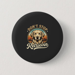 Golden Retriever Hund hört nicht auf zu apportiere Button