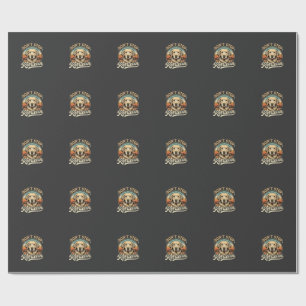 Golden Retriever Hund hört nicht auf zu apportiere Geschenkpapier