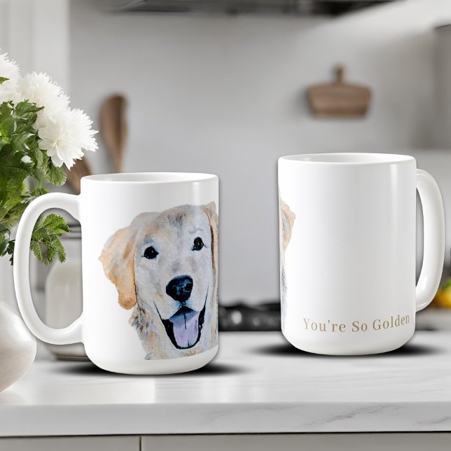 Golden Retriever Hund Kaffeetasse (Von Creator hochgeladen)