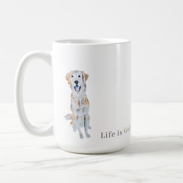 Golden Retriever Hund Kaffeetasse (Links)