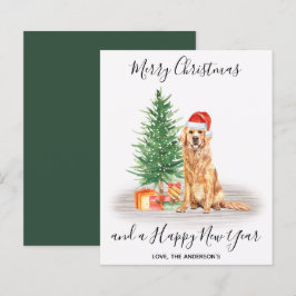 Golden Retriever Hund Lover Weihnachtskarte