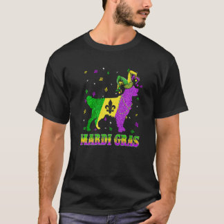 Golden Retriever Hund Mardi Gras Karneval Narr Sei T-Shirt