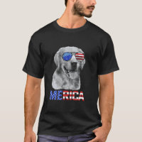 Golden Retriever Hund Merica 4. Juli Patriotischer
