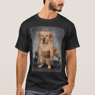 Golden Retriever Hund Muskel Training Mit Langhant T-Shirt