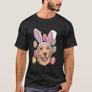 Golden Retriever Hund Osterhase T-Shirt