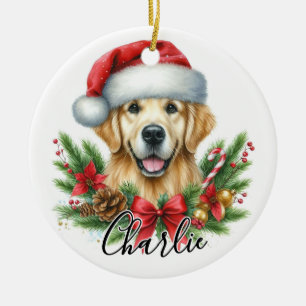 Golden Retriever Hund Personalisiert Keramik Ornament