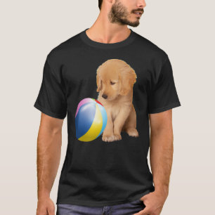 Golden Retriever Hund Pet and Ball Labrador Puppy T-Shirt