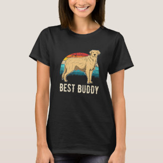 Golden Retriever Hund Sonnenuntergang 19 T-Shirt