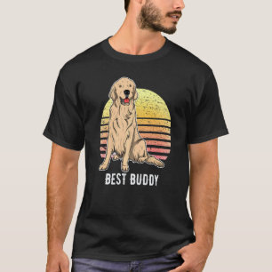 Golden Retriever Hund Sonnenuntergang 5 T-Shirt