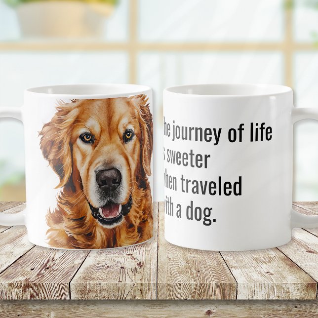 Golden Retriever Hund Sprichwort Kaffeetasse (Von Creator hochgeladen)