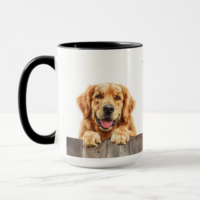 Golden Retriever Hund Tasse (Links)