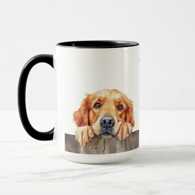 Golden Retriever Hund Tasse (Links)