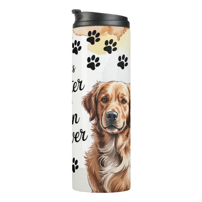 Golden Retriever Hund Thermosbecher (Nach rechts gedreht)