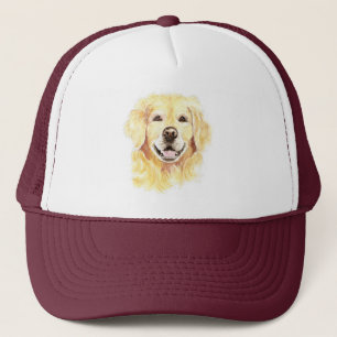 Golden Retriever Hund Tier Kunst, Dichtung und Mus Truckerkappe