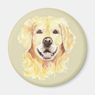 Golden Retriever Hund Tier Magnet